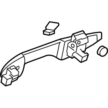 Acura 72680-STX-A02 Handle Assembly, Left Rear Door (Outer)