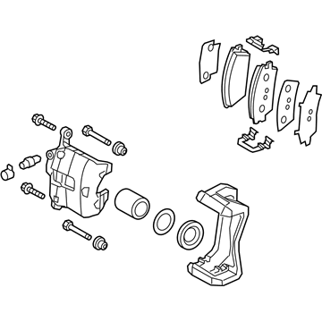 Kia 58110D9000 Front Brake Assembly, Left