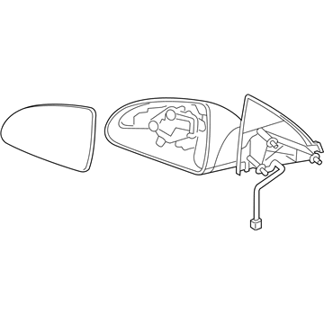 GM 15824510 Mirror Assembly