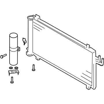 Nissan 92100-CD00A Condenser & Liquid Tank Assy