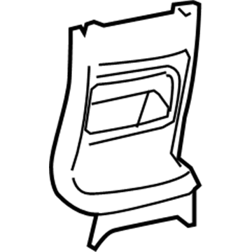 GM 15271195 Door Asm-Front Floor Console Rear Compartment *Ebony