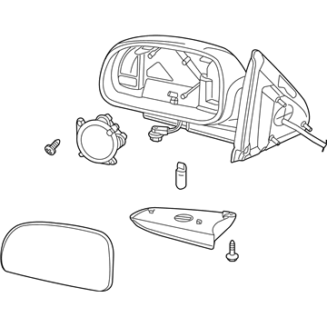 GM 15789756 Mirror, Outside Rear View