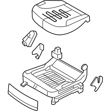 Kia 881032G000801 Cushion Assembly-Front Seat