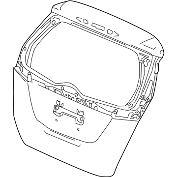 Honda 68100-T5R-A80ZZ Tailgate (DOT)