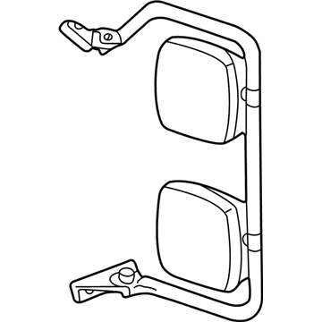 Mopar 55077070AA Outside Door-Side Rear View Mirror Right