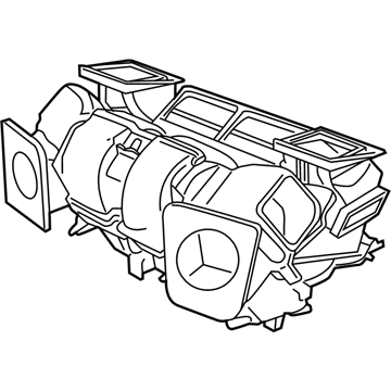 BMW 64-11-8-377-768 Empty Housing For Heater/Air Condit.Unit