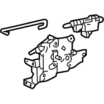 GM 25780731 Rear Side Door Lock Assembly Front