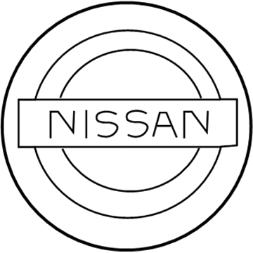 Nissan 40342-EZ00A Wheel Caps: Black