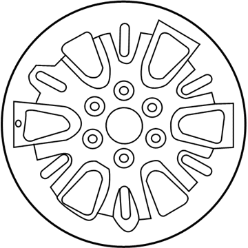 Nissan 40300-EZ40B Aluminum Wheel