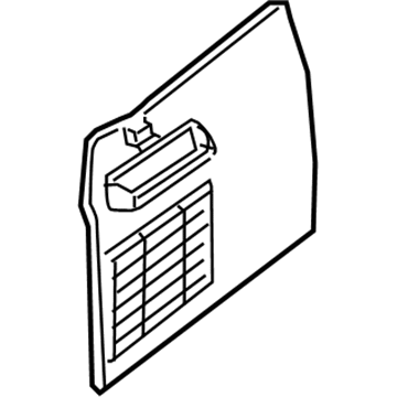 Nissan 84955-ZQ00B Lid-Luggage Side
