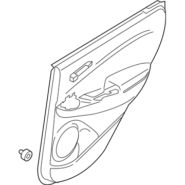 Hyundai 83307-J9000-LGY Panel Assembly-Rear Door Trim, LH