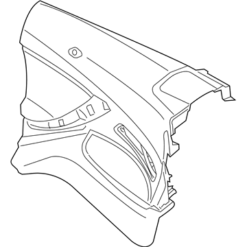 BMW 51-43-7-291-843 Side Trim Panel, Leather, Left