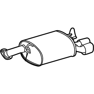 Toyota 17440-F0100 Muffler