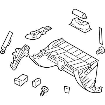 Hyundai 84540-3M000-BR Cover Assembly-Glove Box Upper