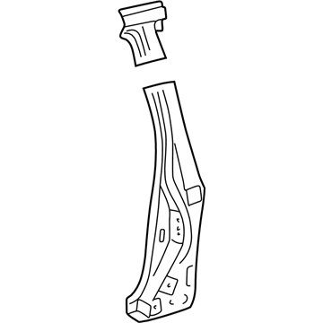 Lexus 61047-53011 Reinforcement Sub-Assy, Center Body Pillar, Center RH