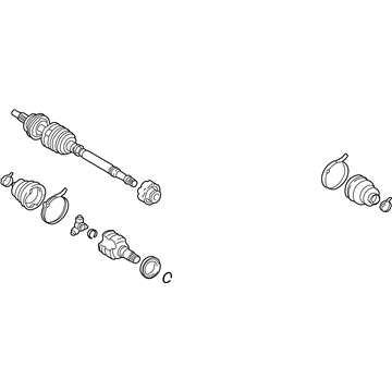 Toyota 43410-52071 Axle Assembly