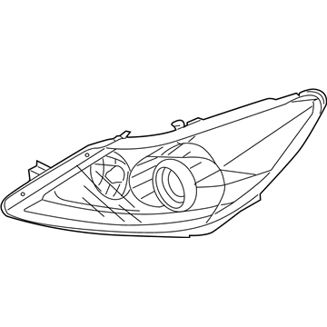 Hyundai 92103-3M080 Head Lamp Sub Assembly, Left