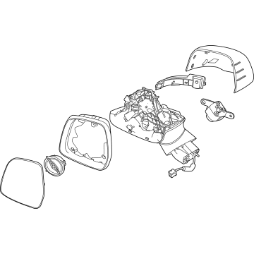 Kia 87610R0570 MIRROR ASSY-OUTSIDE