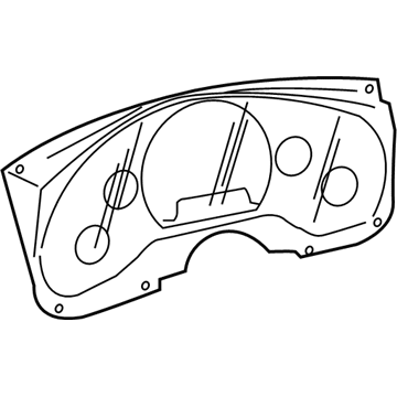 GM 9370125 Cluster Assembly