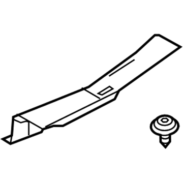 Nissan 84992-3WC0A Plate-Luggage, Rear
