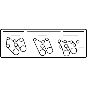 GM 12575049 Label-Accessory Belt Routing