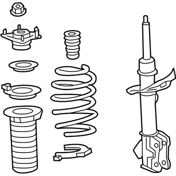 Honda 51602-SWA-A05 Shock Absorber Assembly, Left Front