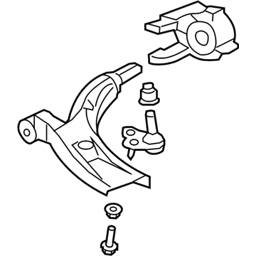 Honda 51360-SWA-A20 Arm Assembly, Left Front (Lower)