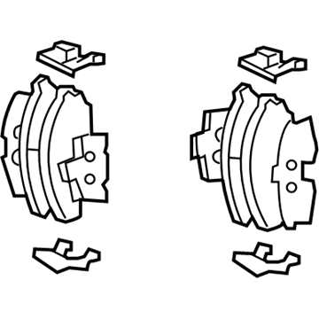 Hyundai 58302-0AA10 Rear Disc Brake Pad Kit