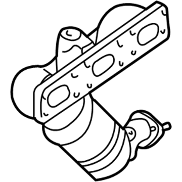 BMW 11-62-7-503-675 Exchange. Exhaust Manifold With Catalyst