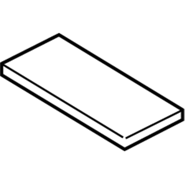 Hyundai 84625-25300 Mat Front-Rerr Console