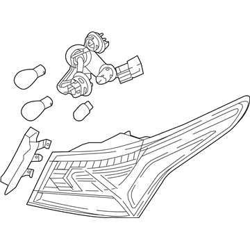 Hyundai 92402-J0010 Lamp Assembly-Rear Combination Outside, RH