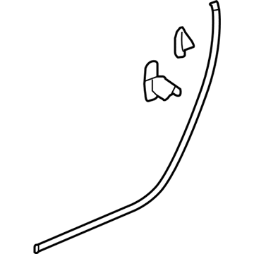 Acura 72829-SJA-A01 Sub-Seal, Right Rear Door (Lower)