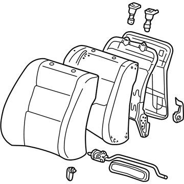 Lexus 71430-33620-C0 Back Assy, Front Seat, RH(For Separate Type)