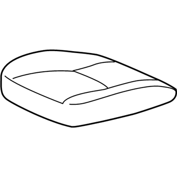 Lexus 71071-33651-C2 Front Seat Cushion Cover, Right (For Separate Type)