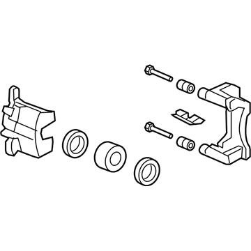 Honda 45019-T5R-A10 Caliper Sub-Assembly, Left Front