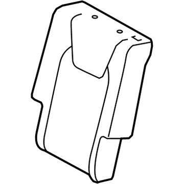 Lexus 71077-0E081-A3 Rear Seat Back Cover Sub-Assembly, Right (For Separate Type)