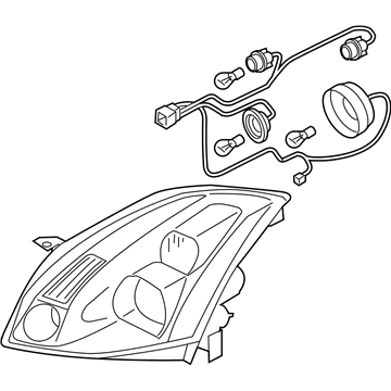 Nissan 26060-ZA80A Left Headlight Assembly