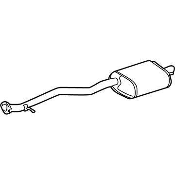 Lexus 17440-31180 Exhaust Tail Pipe Assembly, Left