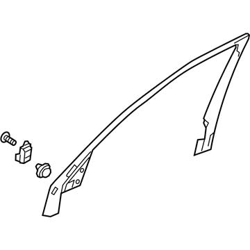 Acura 72482-TJB-A11 Garnish, Front Left Door Sash