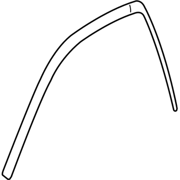 GM 25819241 Weatherstrip Asm-Front Side Door Roof Drip