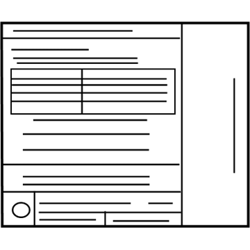Nissan 14805-ZN52D Emission Label
