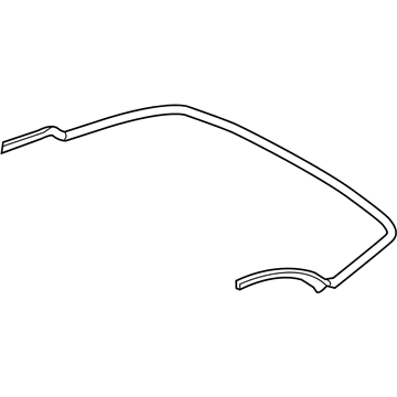 Nissan 97176-1GR0A Weatherstrip-Rear Frame