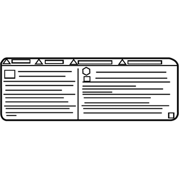 GM 95167149 Fan Label
