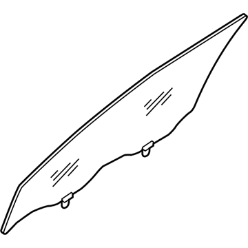 Nissan 80301-JM00A Glass Assembly-Door Window, LH