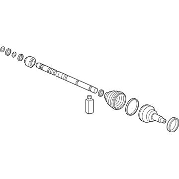 Hyundai 49580-3V550 Joint & Shaft Kit-Front Axle W