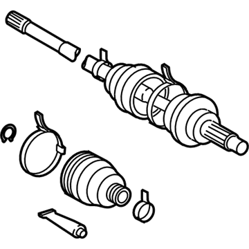 Lexus 42370-49265 Shaft Set,Rear Drive OUTBOARD Joint