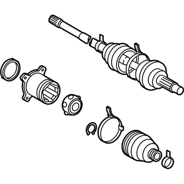 Lexus 42340-48101 Shaft Assembly, Rear Drive