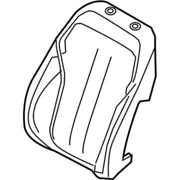 BMW 52-10-7-354-597 Foam Pad Basic Backrest Left