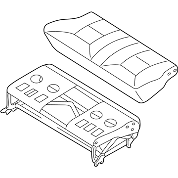 Nissan 88300-7B200 Cushion Assy-Rear Seat