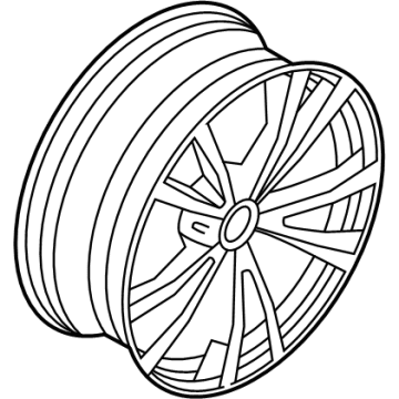 BMW 36-11-6-884-208 Disk Wheel, Light Alloy, In